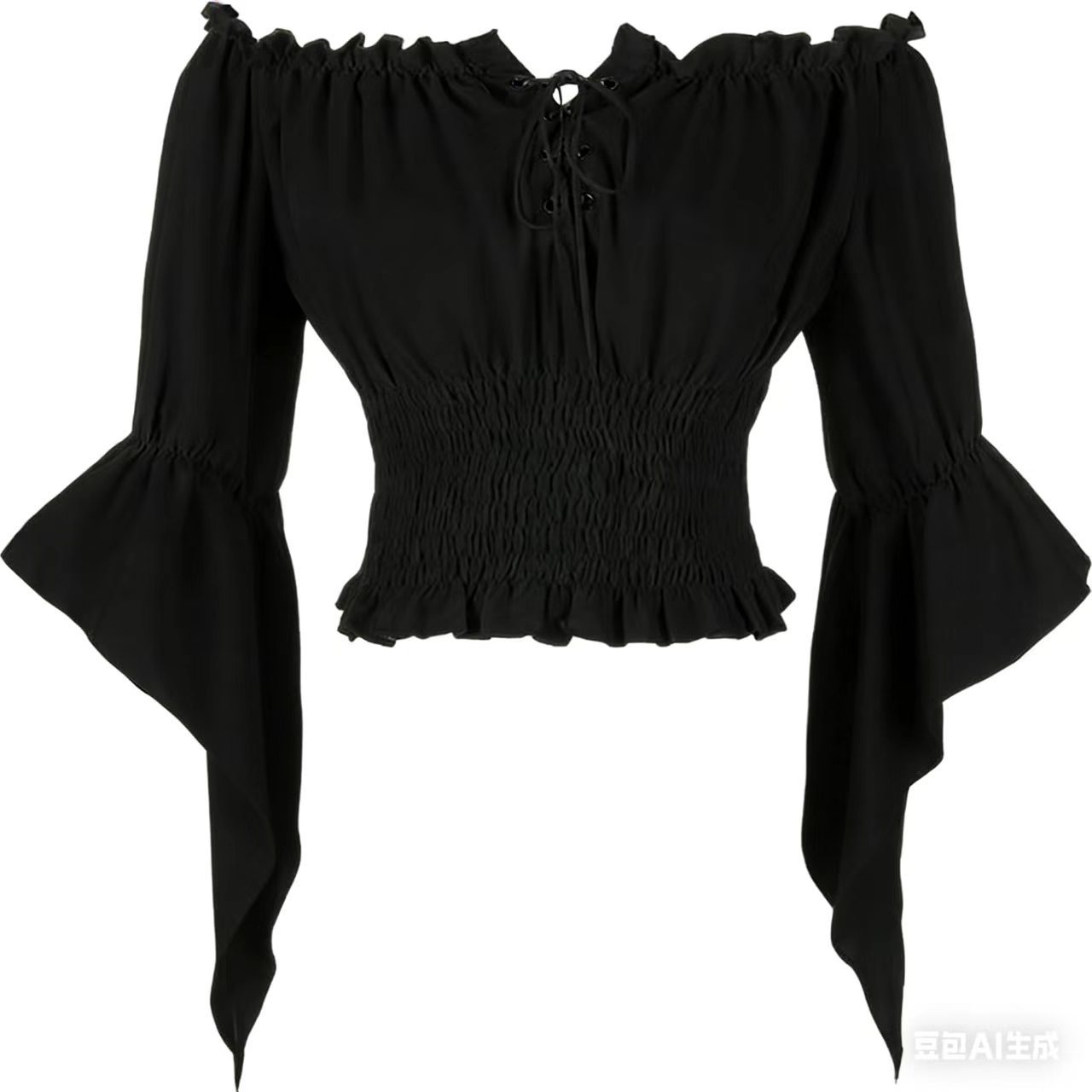 Women'S Vintage Accessories - เสื้อผ้าสตรีสไตล์เรอเนซองส์ยุคกลาง ชุดคอร์เซ็ทวินเทจสไตล์สตีมพังก์ เสื้อเปิดไหล่สไตล์วิคตอเรียน