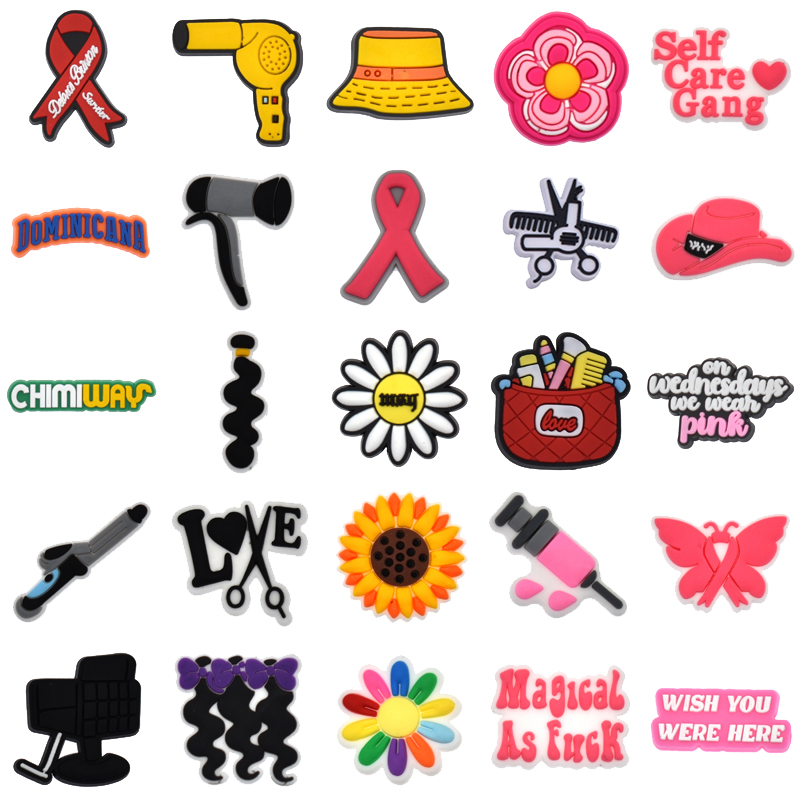 Women'S Accessories For Crocs - Hairdressing รองเท้า Charms สําหรับ Crocs อุปกรณ์เสริมรองเท้าแตะผู้หญิง