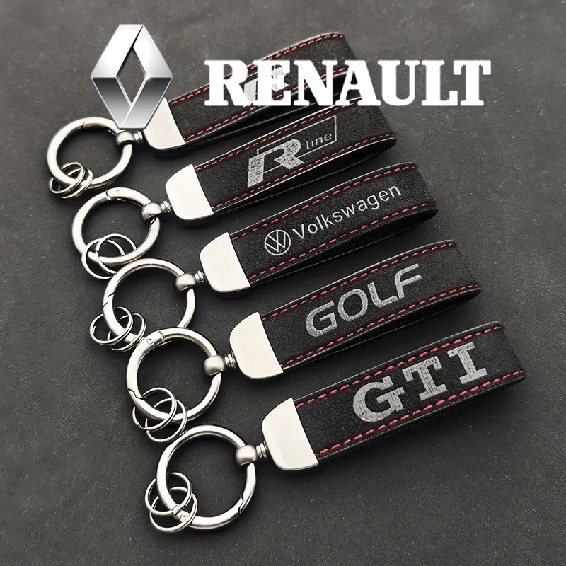 Women'S Golf Accessories - พวงกุญแจหนังกลับแท้ ประดับโลโก้ สำหรับรถยนต์ Volkswagen VW Golf