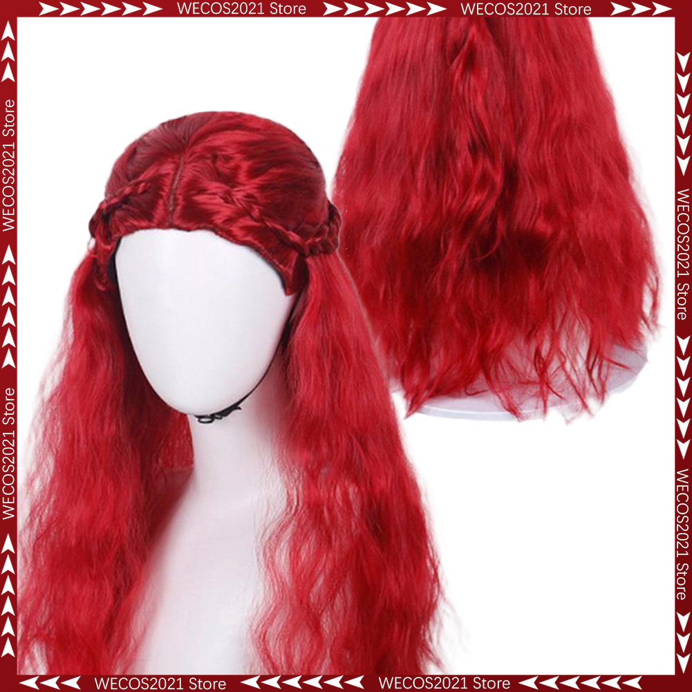 Women'S Red Accessories - วิกผมคอสเพลย์ราชินีแดงจากภาพยนตร์เรื่อง Descendants Rise 5 สำหรับผู้หญิง อุปกรณ์เสริมชุดแฟนซีสำหรับฮาโลวีน