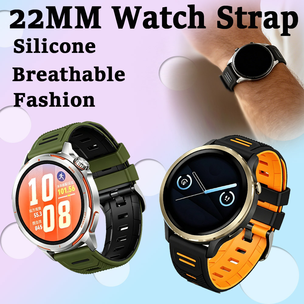 Women'S Accessories To Wear With Watch - สายนาฬิกาซิลิโคนขนาด 22 มม. สายนาฬิกาแบบระบายอากาศได้ อุปกรณ์เสริมสมาร์ทวอทช์สำหรับนาฬิกา Garmin