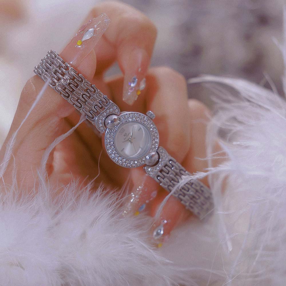 Women'S Accessories To Wear With Watch - นาฬิกาข้อมือผู้หญิง BS Minimalist สีเงิน คุณภาพสูง หน้าปัดเล็ก