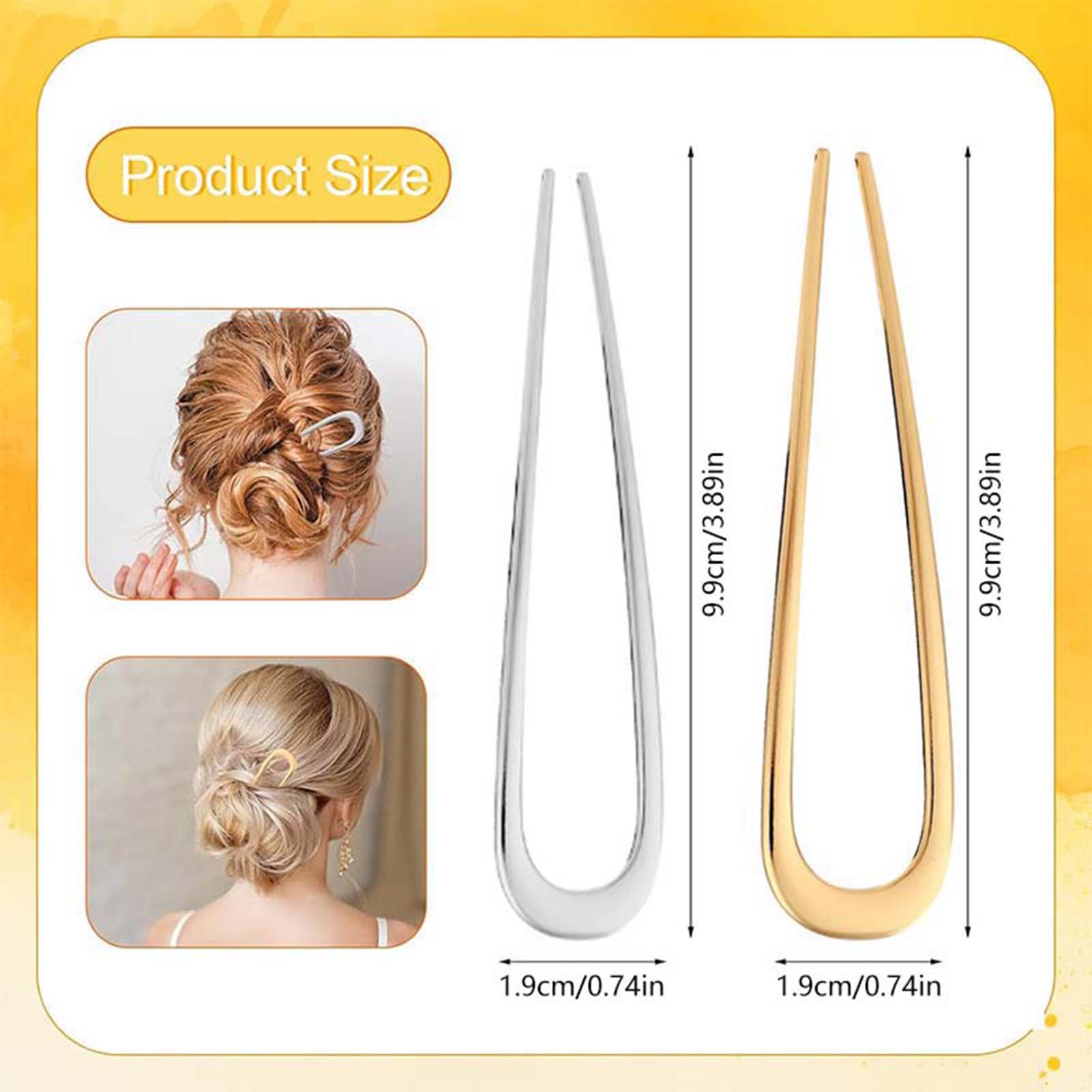 กิ๊บติดผมรูปตัวยูแบบฝรั่งเศส ว - Hair Fork Stick บทวิจารณ์และราคา