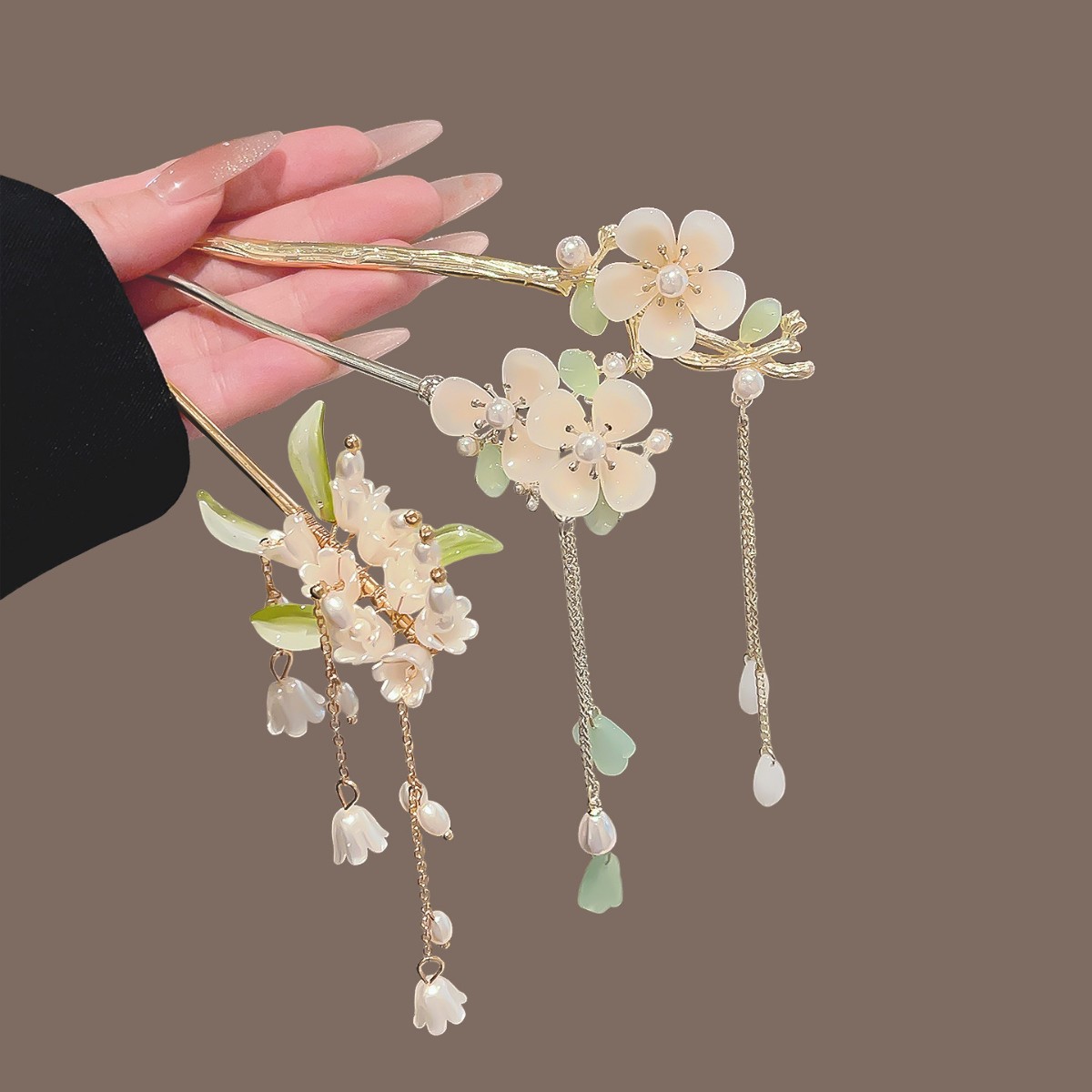 ปิ่นปักผมสไตล์จีนโบราณ ลายดอกล - Hair Fork Stick บทวิจารณ์และราคา