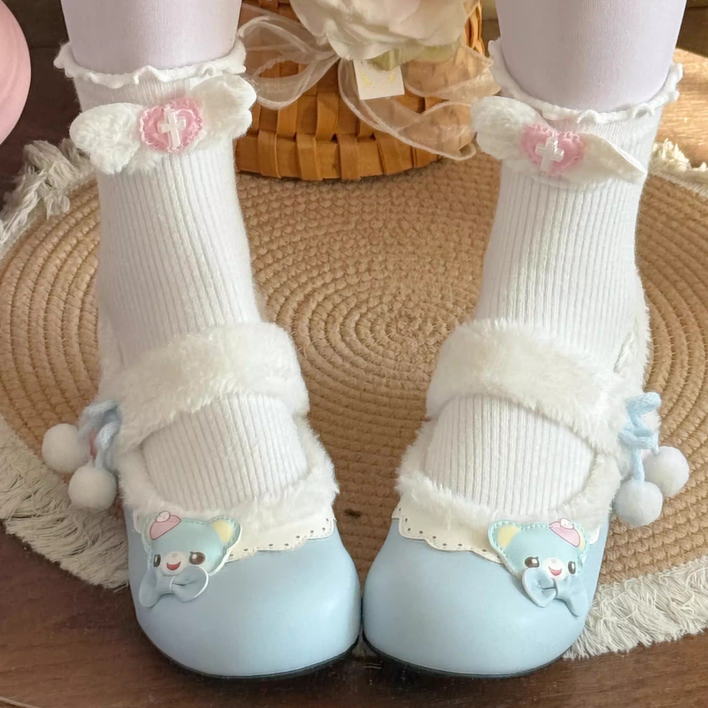 รองเท้าส้นสูงสไตล์ญี่ปุ่นน่ารั - Women'S Accessories Clothing บทวิจารณ์และราคา