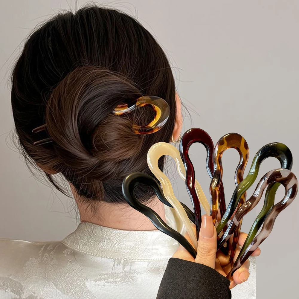 กิ๊บติดผมรูปตัวยู แฟชั่นลายกระ - Hair Fork Stick บทวิจารณ์และราคา