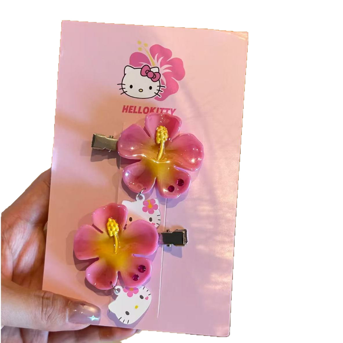 กิ๊บติดผมลายดอกไม้เฮลโลคิตตี้  - Women Accessories Wholesale บทวิจารณ์และราคา