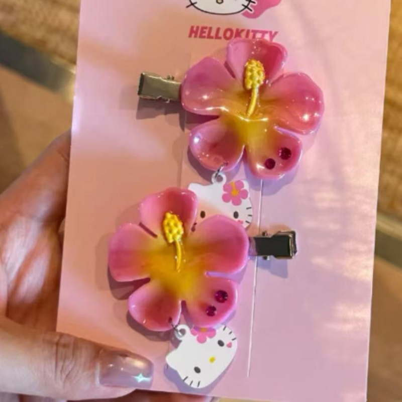 กิ๊บติดผมลายดอกไม้เฮลโลคิตตี้  - Women Accessories Wholesale บทวิจารณ์และราคา