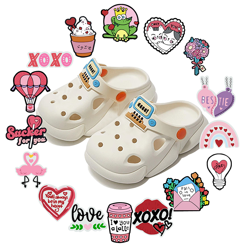 ขายร้อนน่ารักวันวาเลนไทน์รองเท - Women'S Accessories For Crocs บทวิจารณ์และราคา