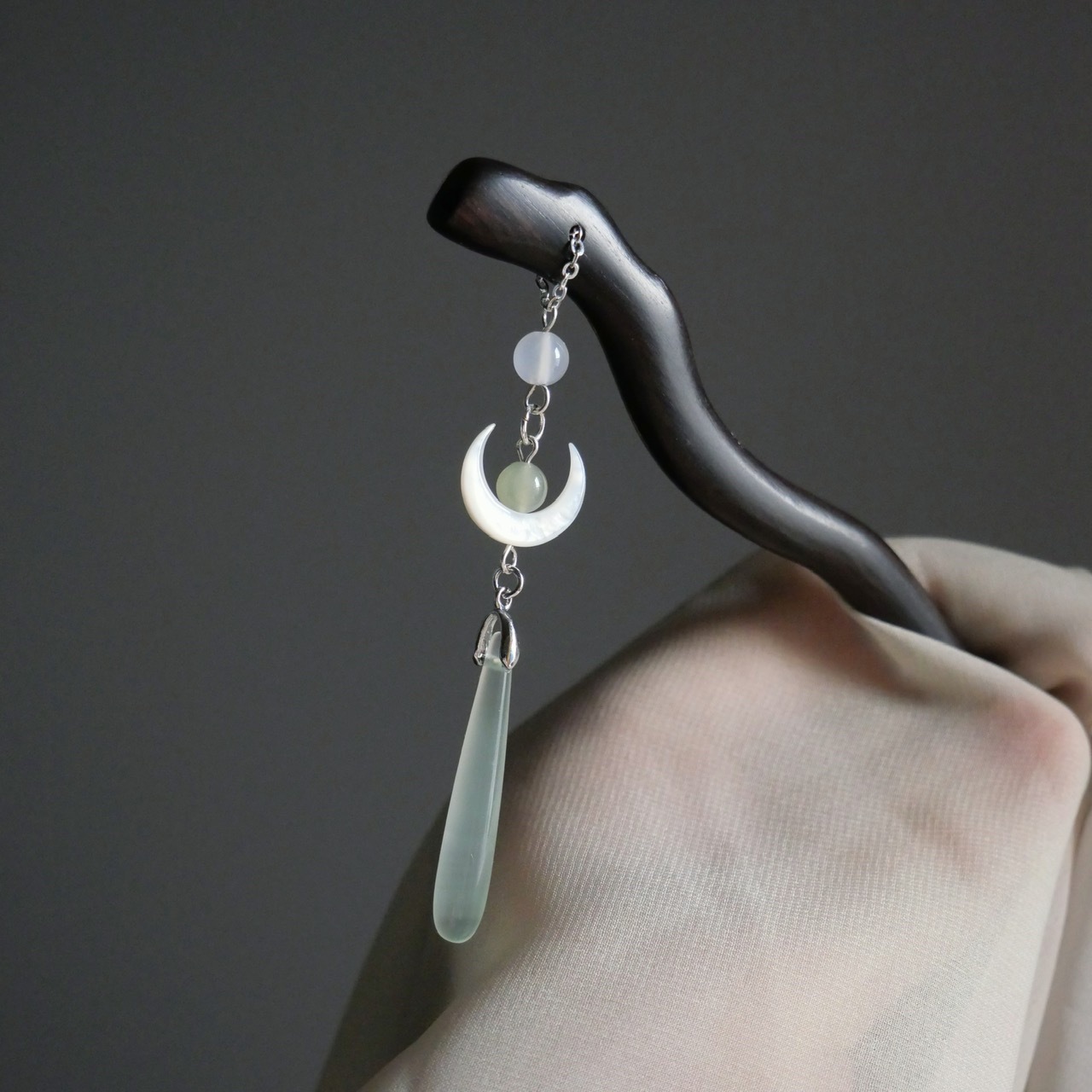 ไม้แบบดั้งเดิมสีดําผมสไตล์จีน  - Hair Fork Stick บทวิจารณ์และราคา