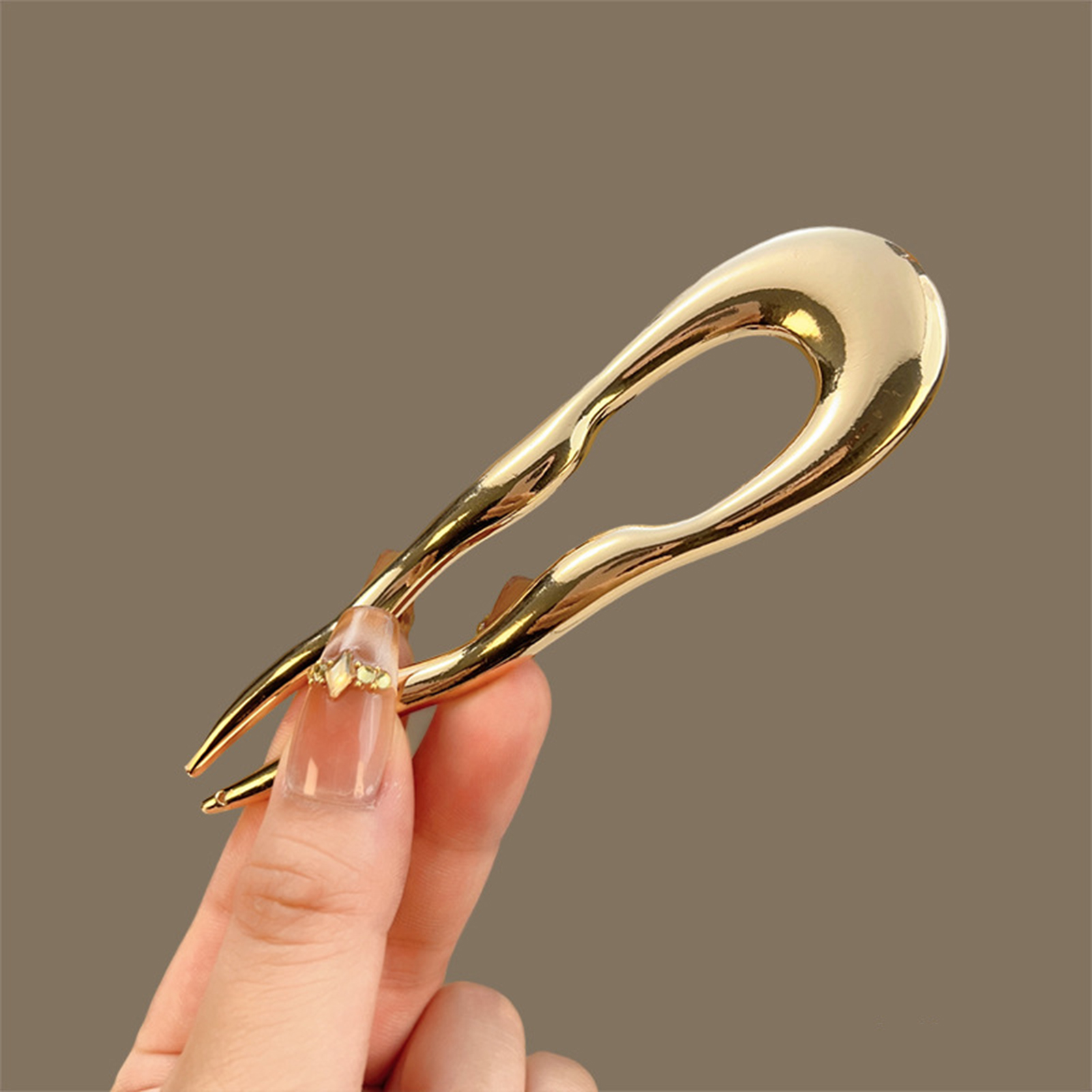 กิ๊บติดผมโลหะผสมแบบเรียบง่าย ร - Hair Fork Stick บทวิจารณ์และราคา