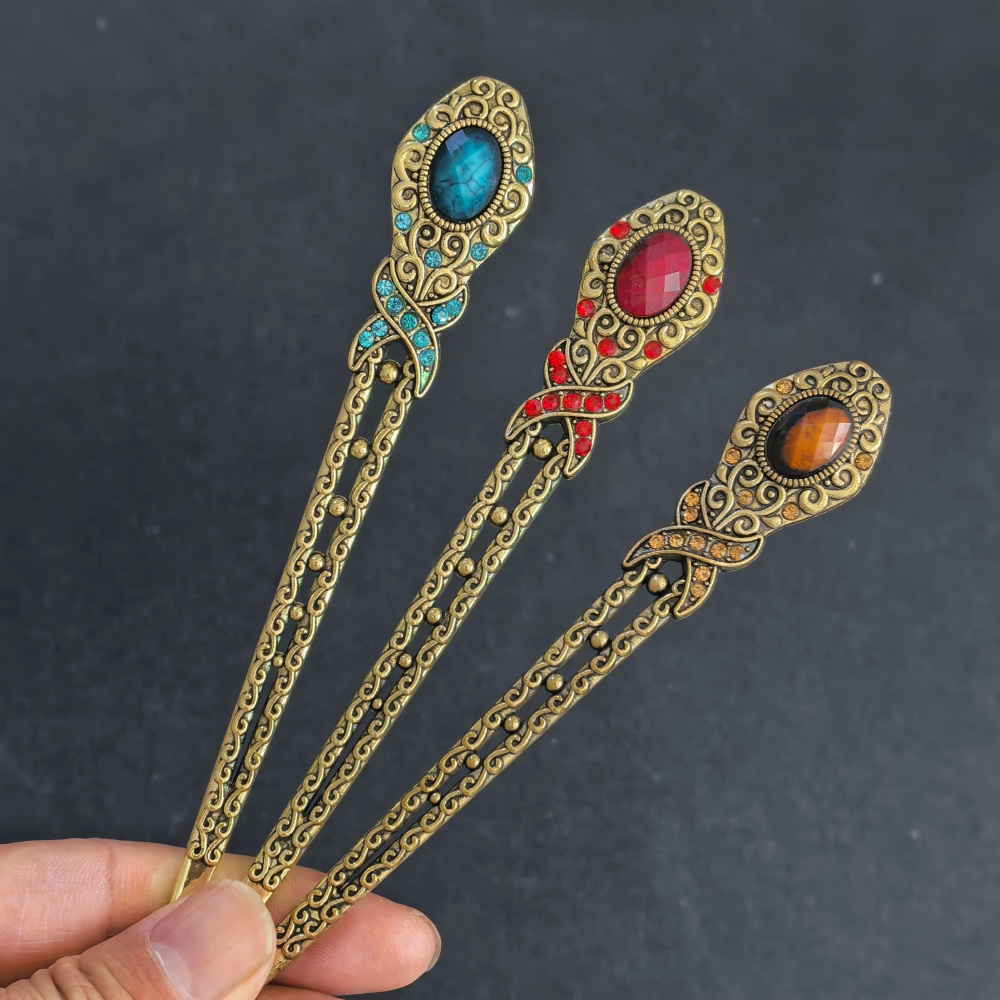 กิ๊บติดผมโลหะวินเทจสำหรับผู้หญ - Hair Fork Stick บทวิจารณ์และราคา
