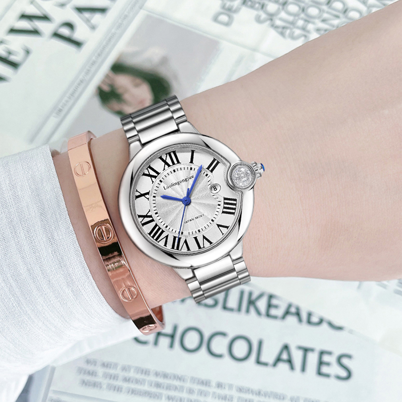 นาฬิกาควอทซ์สีน้ำเงินหรูหราสำห - Women'S Accessories To Wear With Watch บทวิจารณ์และราคา