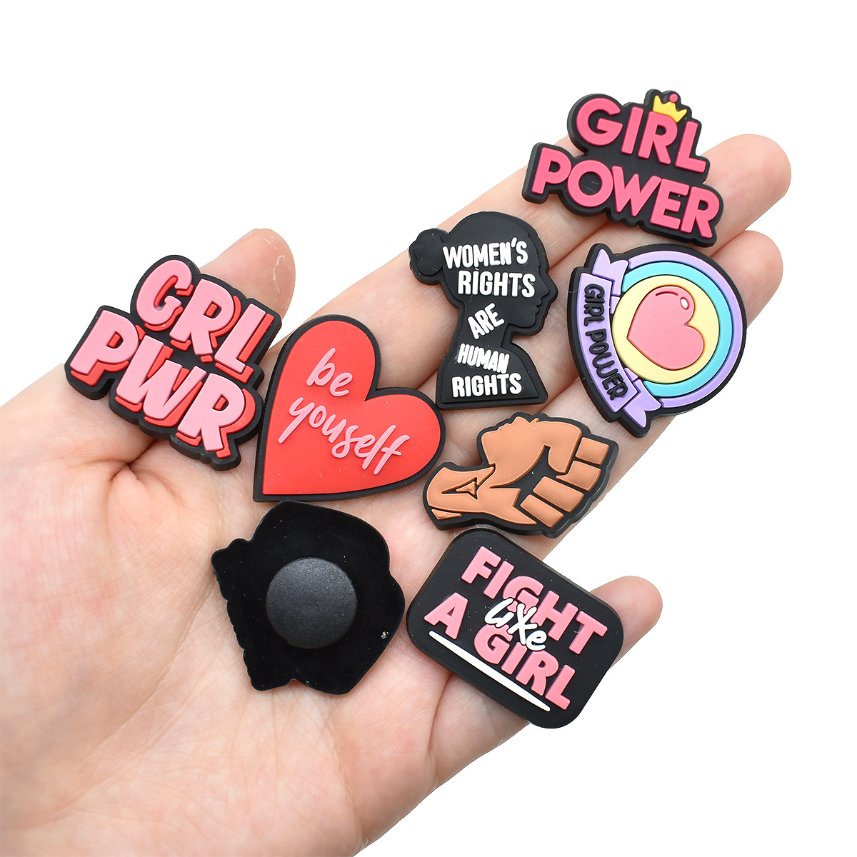 น่ารักสีชมพู Power รองเท้า Cha - Women'S Accessories For Crocs บทวิจารณ์และราคา