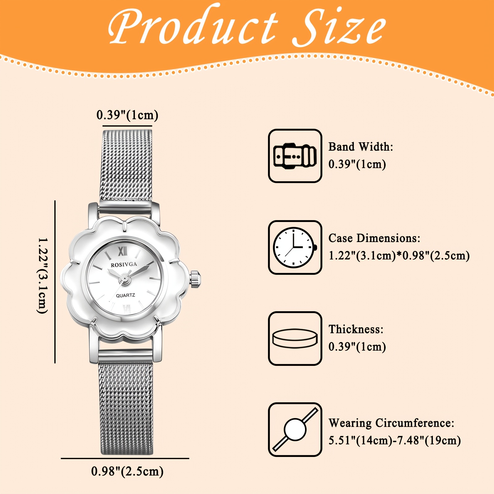 นาฬิกาข้อมือควอตซ์สำหรับผู้หญิ - Women'S Accessories To Wear With Watch บทวิจารณ์และราคา