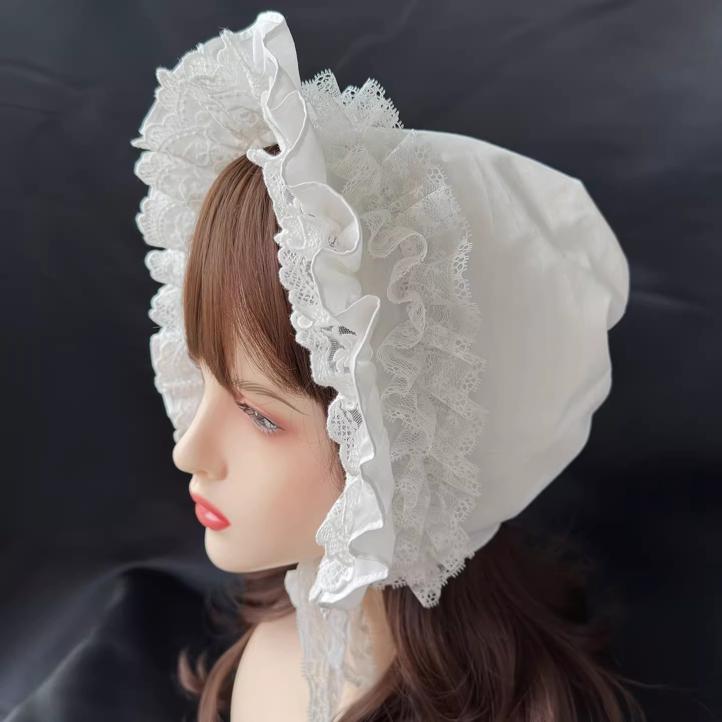 หมวกบอนเน็ตสไตล์ฝรั่งเศสหวานๆ  - Women'S Vintage Accessories บทวิจารณ์และราคา