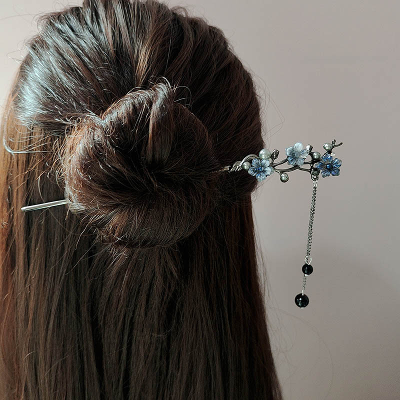 กิ๊บติดผมแบบคลาสสิก ลายดอกไม้ส - Hair Fork Stick บทวิจารณ์และราคา